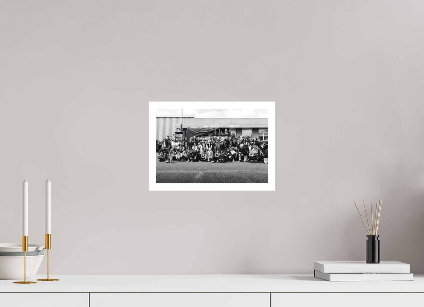 Groepsfoto Familie Boon 2025, Zwart Wit
