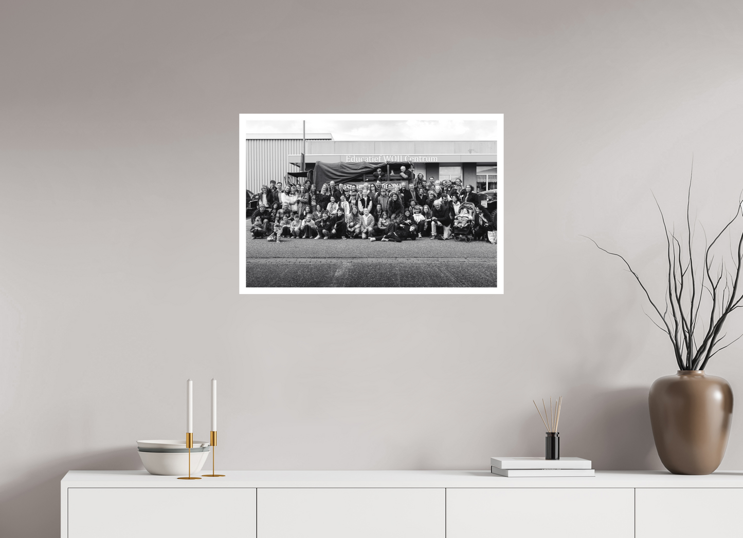 Groepsfoto Familie Boon 2025, Zwart Wit