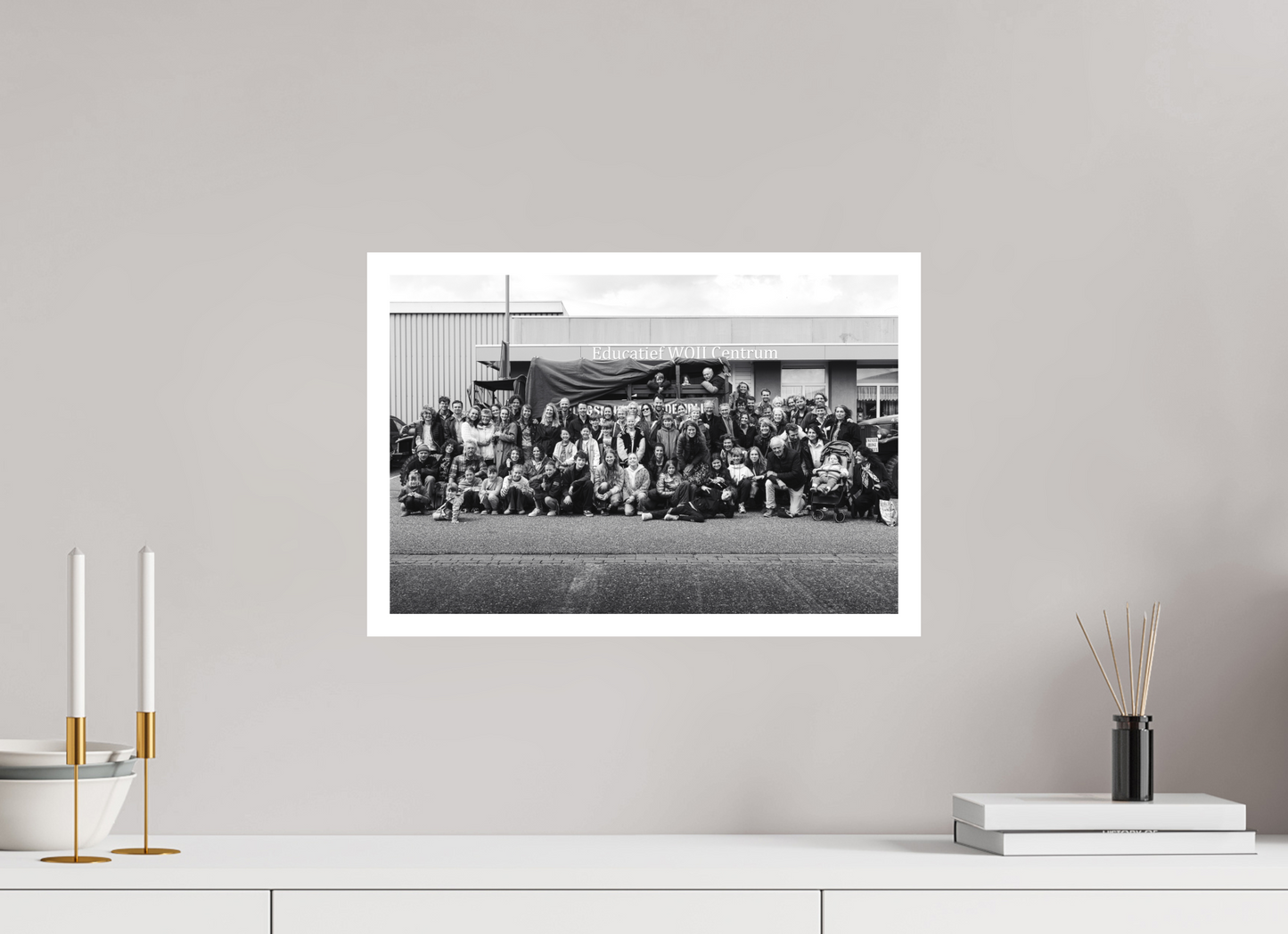 Groepsfoto Familie Boon 2025, Zwart Wit
