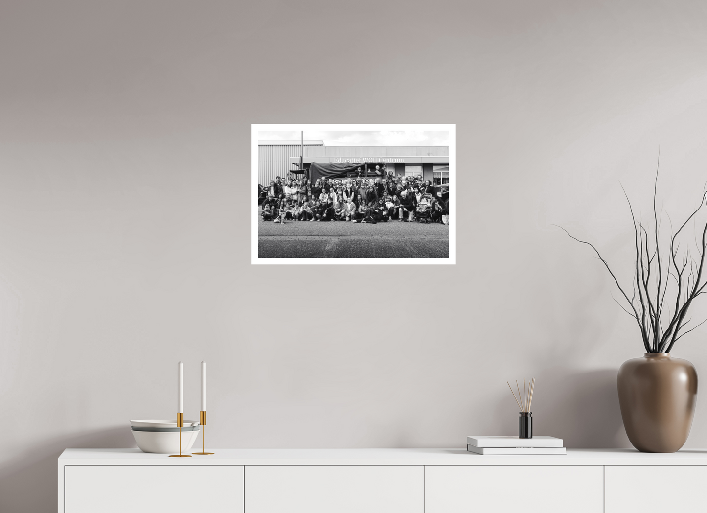 Groepsfoto Familie Boon 2025, Zwart Wit